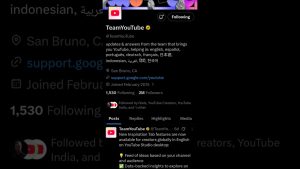 New Video – Youtube official page on twitter to get help and support.